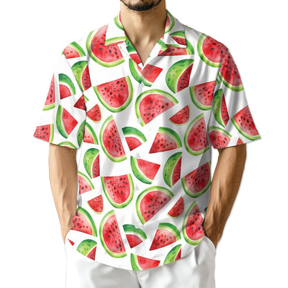 Azhawaiian Water Melon Hawaiian Shirt for Men