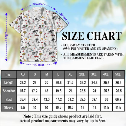 West Highland White Terrier Hawaiian Shirt for Men, Button Down Aloha Shirt - Azhawaiian