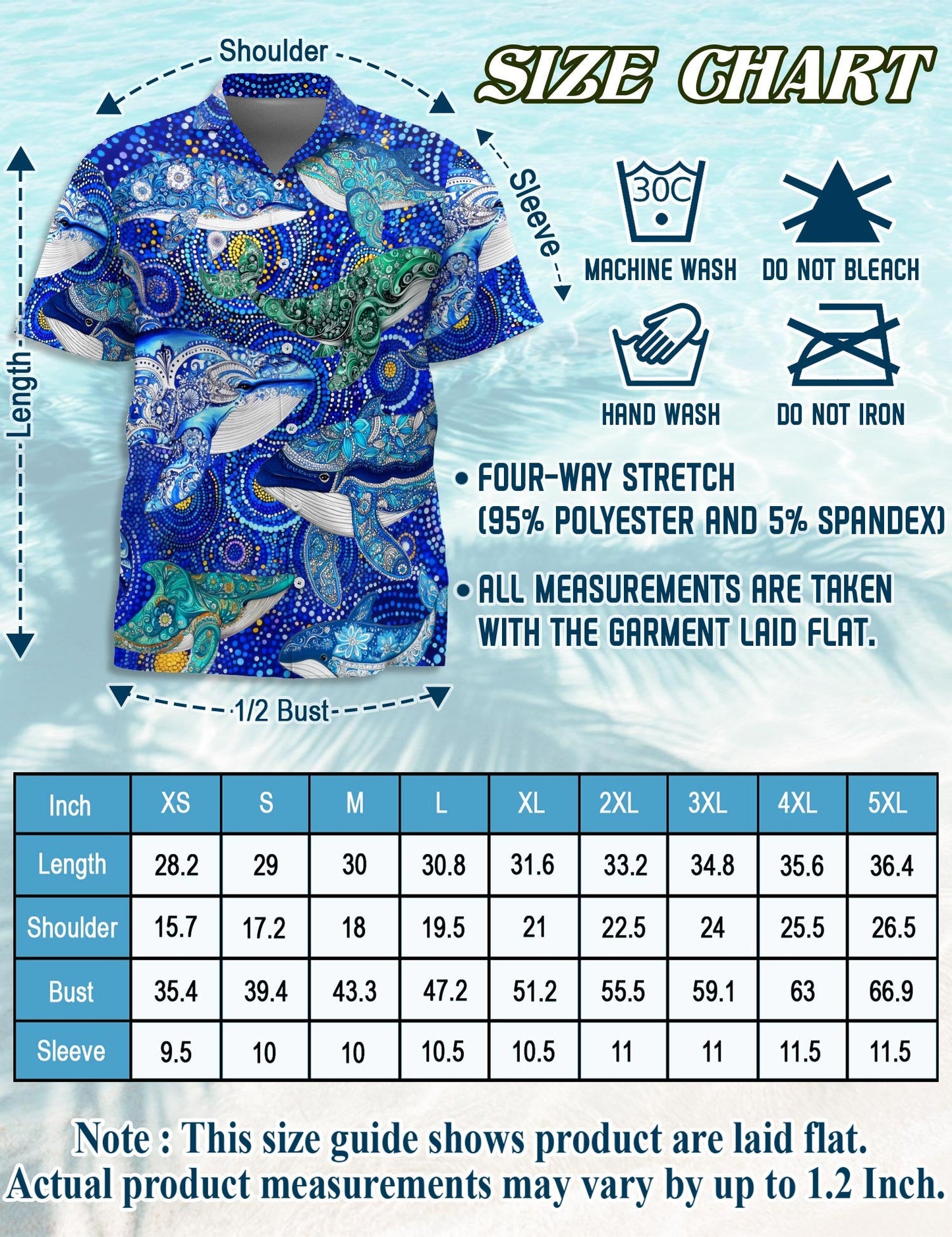 Whale Hawaiian Shirt for Men, Button Down Aloha Shirt - Azhawaiian