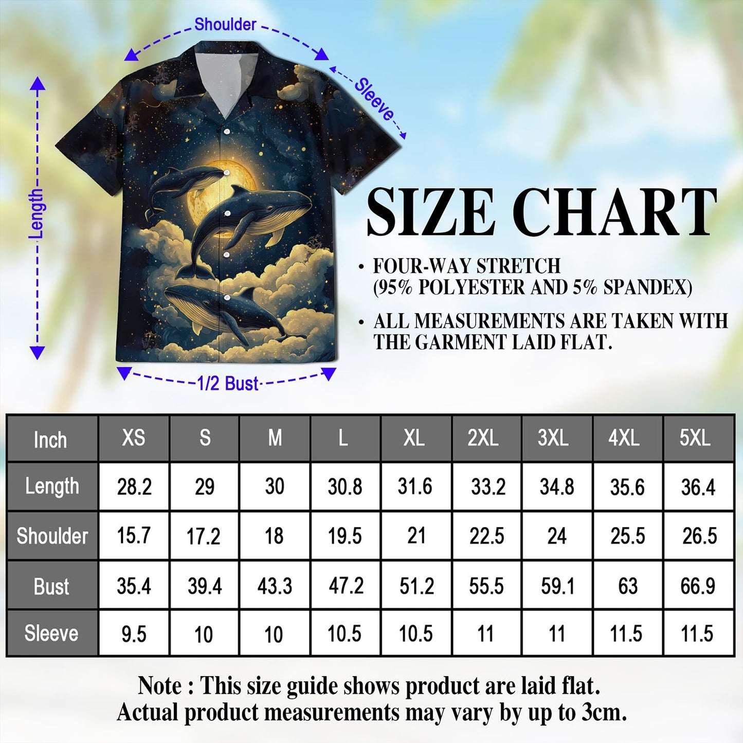 Whale Midnight Hawaiian Shirt for Men, Button Down Aloha Shirt - Azhawaiian