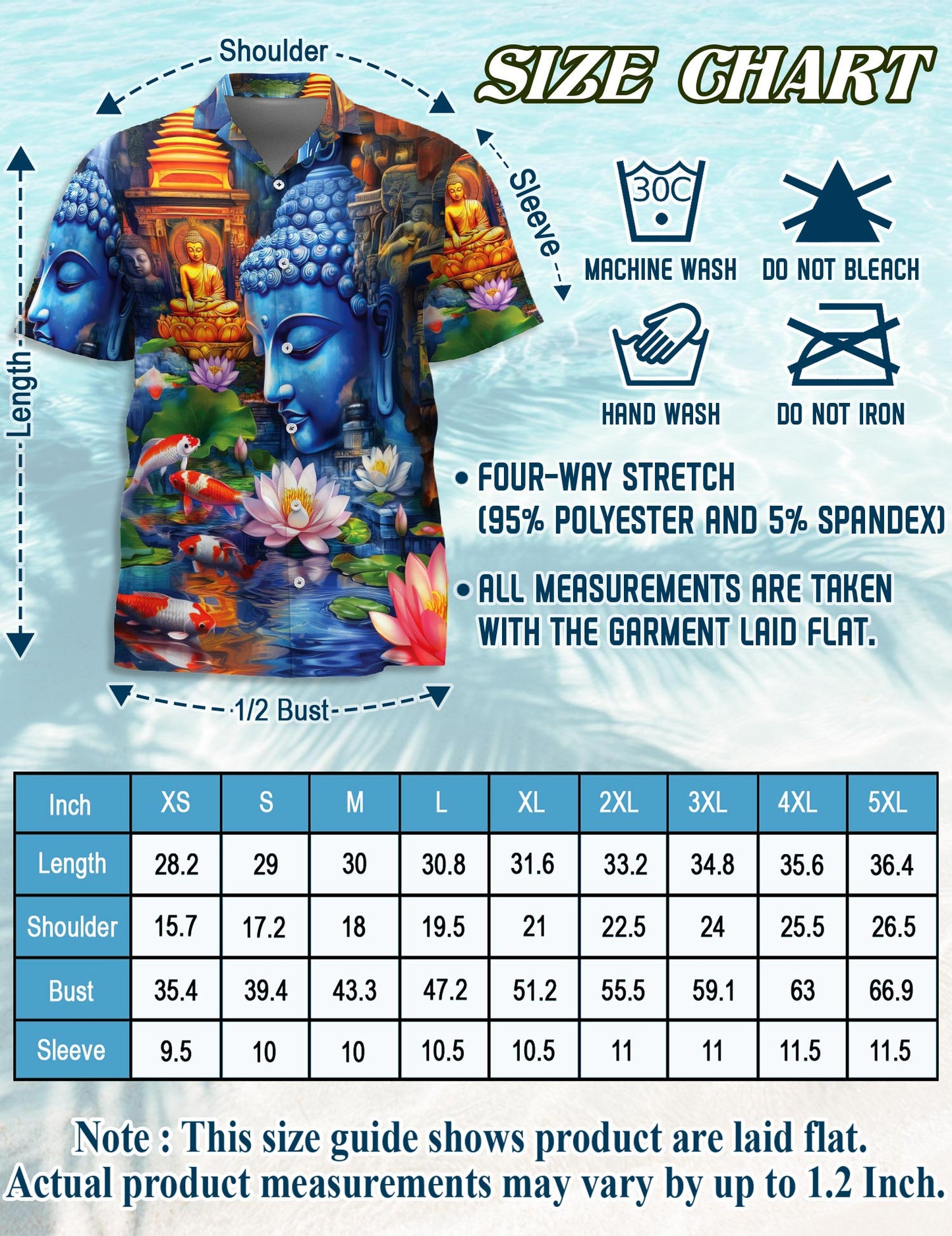 Buddha Hawaiian Shirt for Men, Button Down Aloha Shirt - Azhawaiian