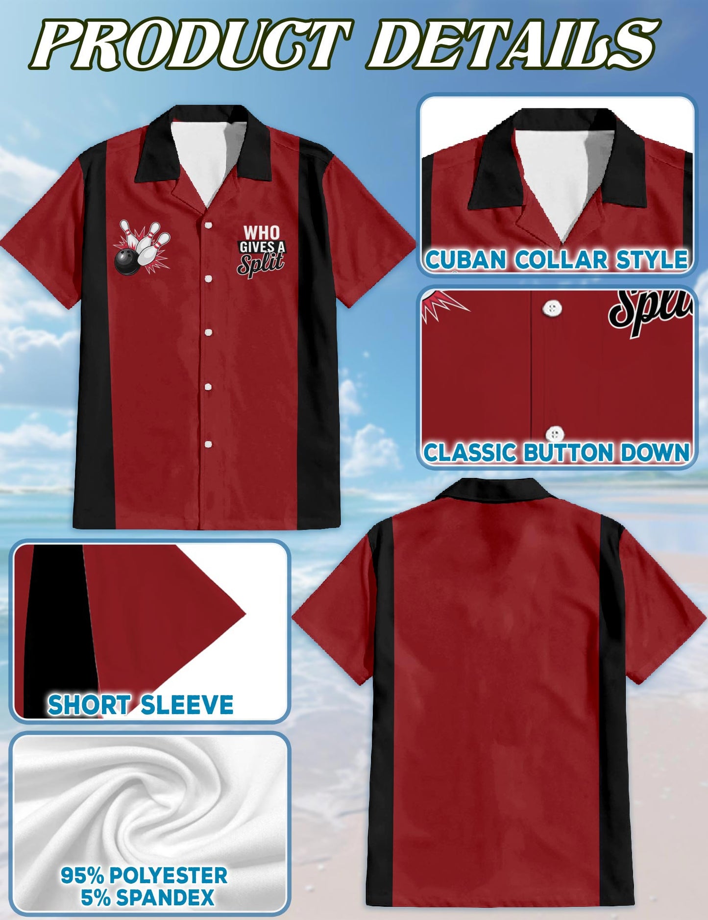 Who Gives A Split Hawaiian Shirt for Men, Button Down Aloha Shirt - Azhawaiian