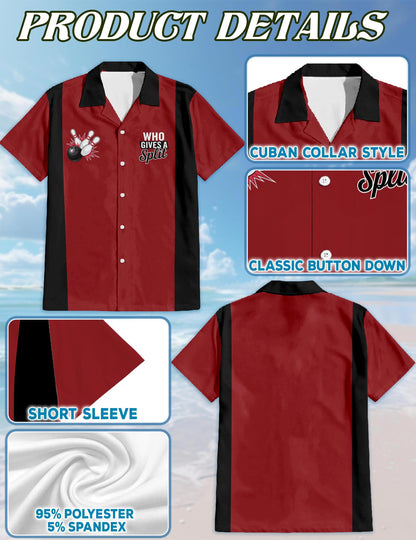 Who Gives A Split Hawaiian Shirt for Men, Button Down Aloha Shirt - Azhawaiian