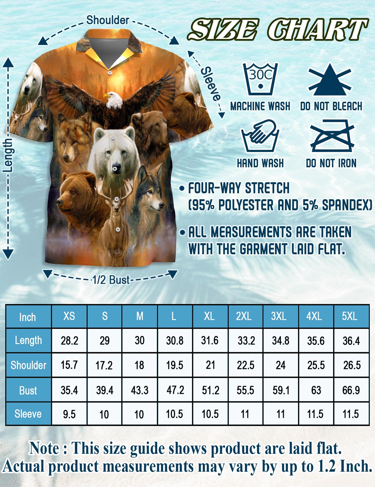 Wild Animal Hawaiian Shirt for Men, Button Down Aloha Shirt - Azhawaiian