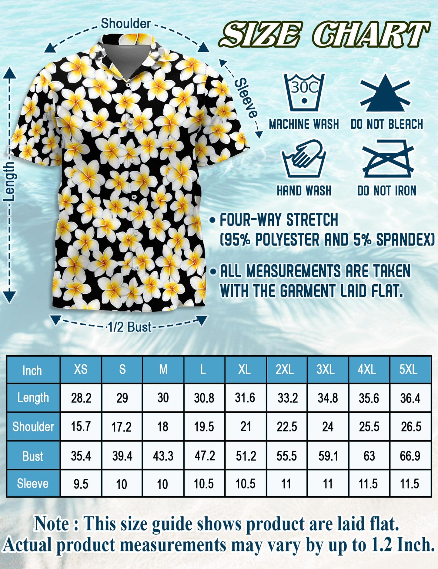 Yellow Plumeria Hawaiian Shirt for Men, Button Down Aloha Shirt - Azhawaiian