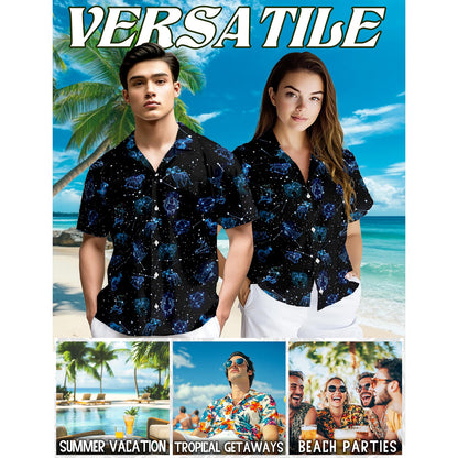 Zodiac Hawaiian Shirt for Men, Button Down Aloha Shirt - Azhawaiian