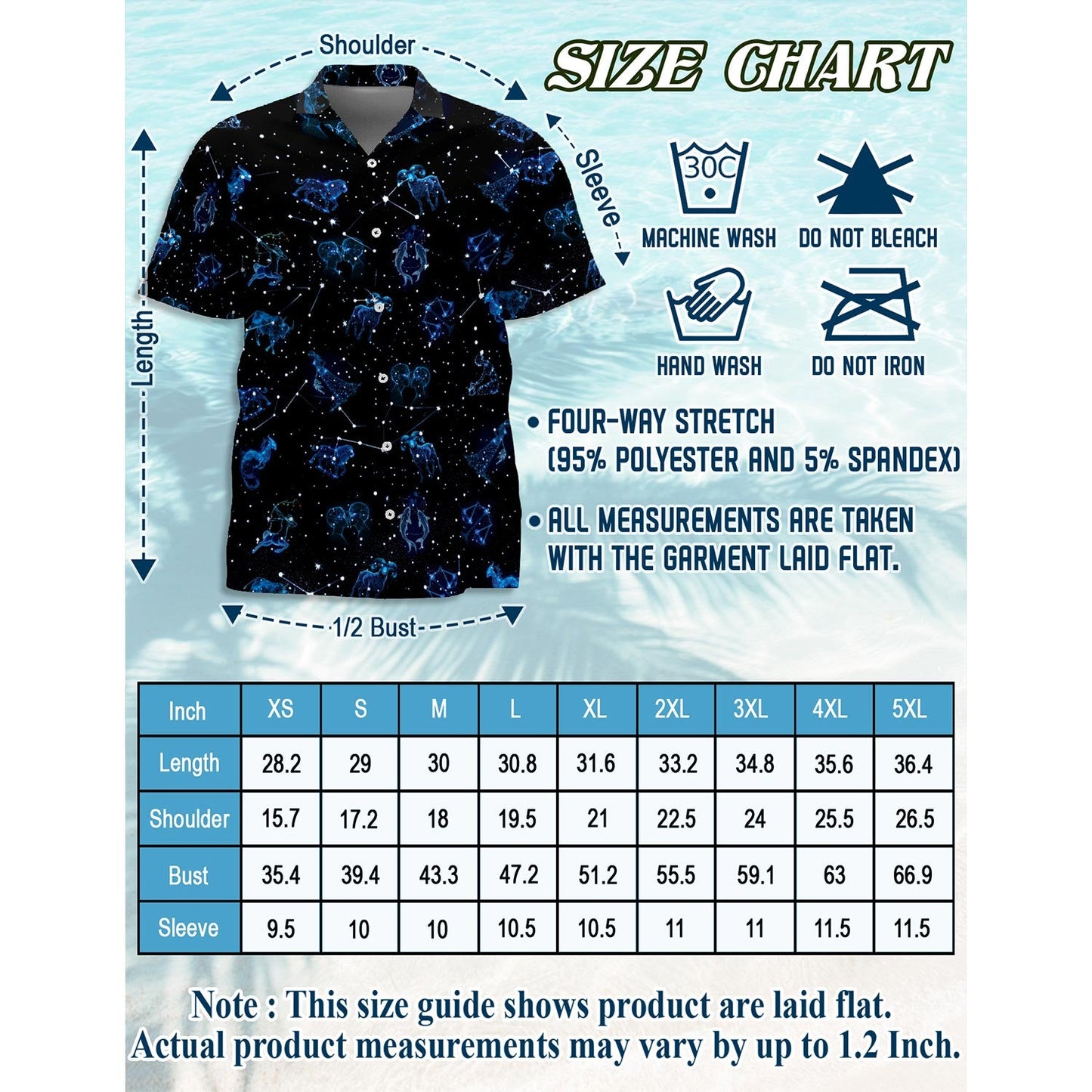 Zodiac Hawaiian Shirt for Men, Button Down Aloha Shirt - Azhawaiian