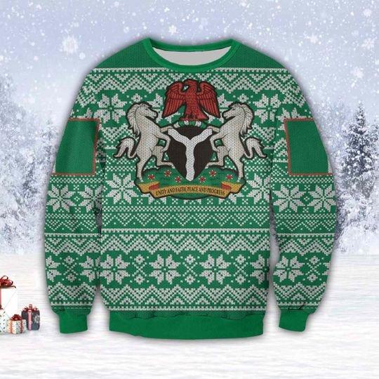 Nigeria Ugly Christmas Sweater 