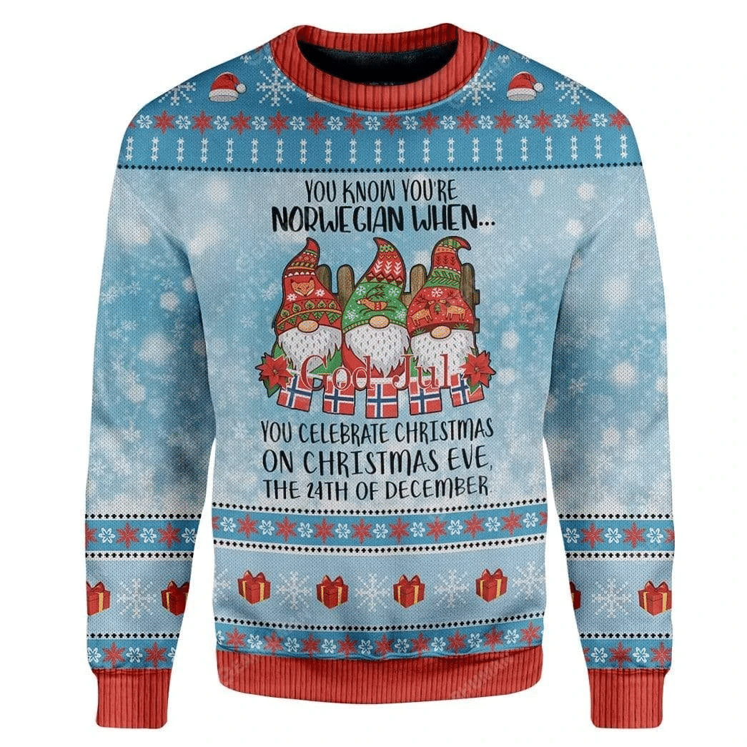 Norwegian Ugly Christmas Sweater 