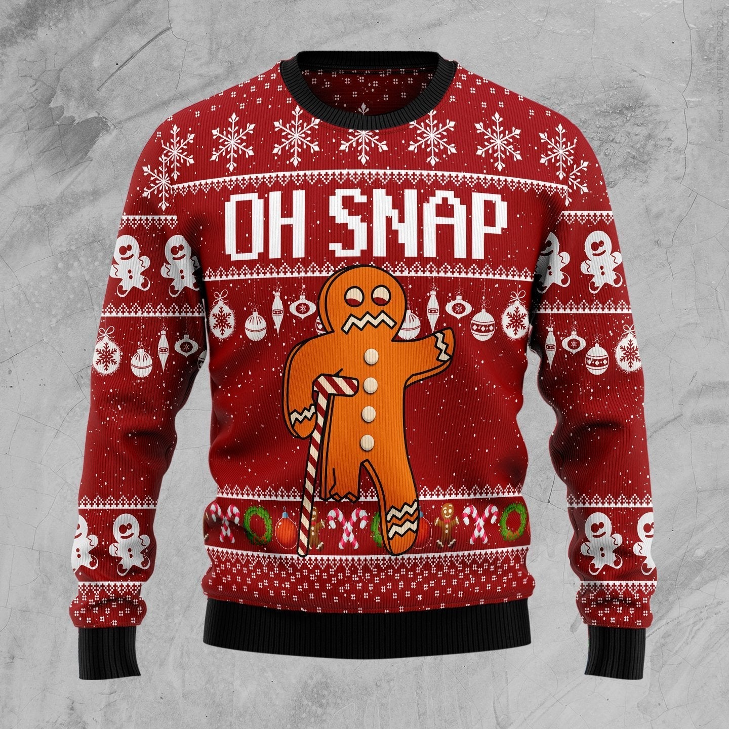 Oh Snap Ugly Christmas Sweater 