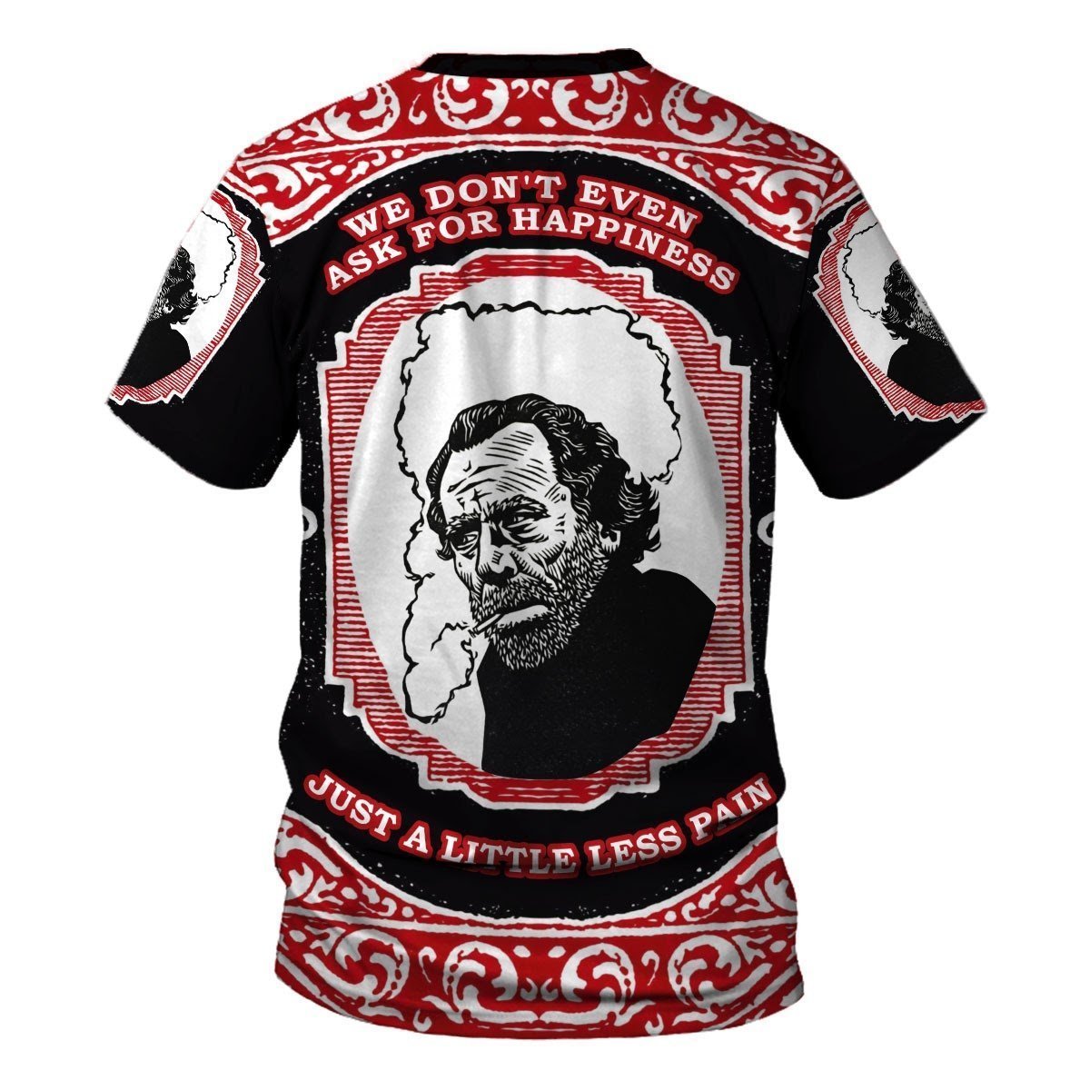 3D Tops Charles Bukowski Just A Little Less Pain Hawaiian Shirt