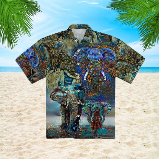 OragonTee Elephant Hawaiian Shirt | For Men & Women | Adult | HW2425