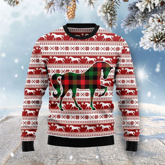 Pattern Horse Ugly Christmas Sweater 