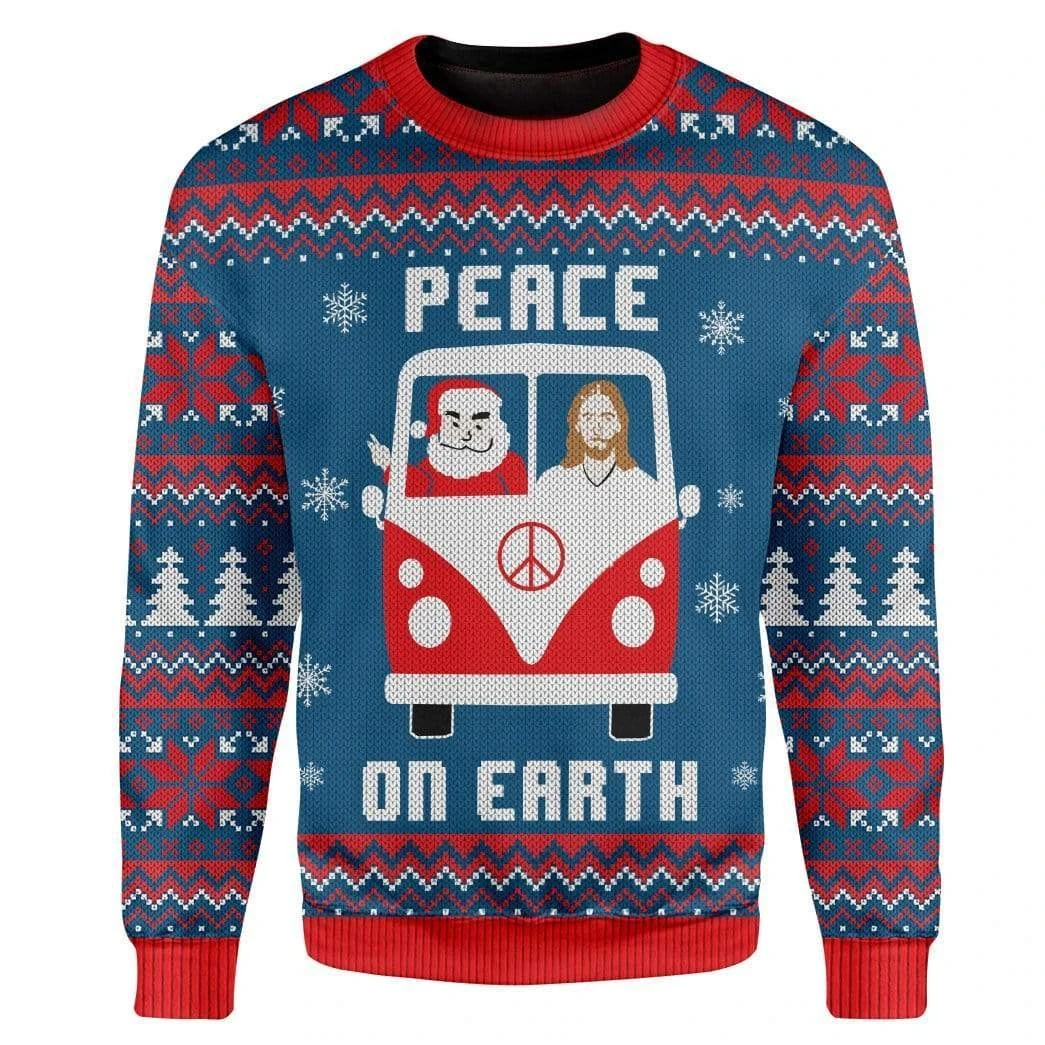 Peace On Earth Ugly Christmas Sweater 