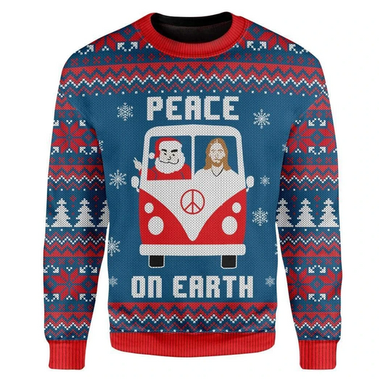 Peace On Earth Ugly Christmas Sweater 