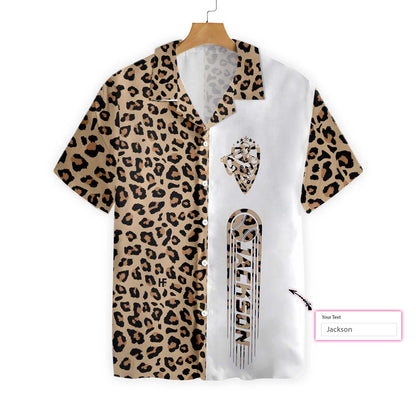 Personalized Baseball Seamless Leopard Custom Hawaiian Shirt