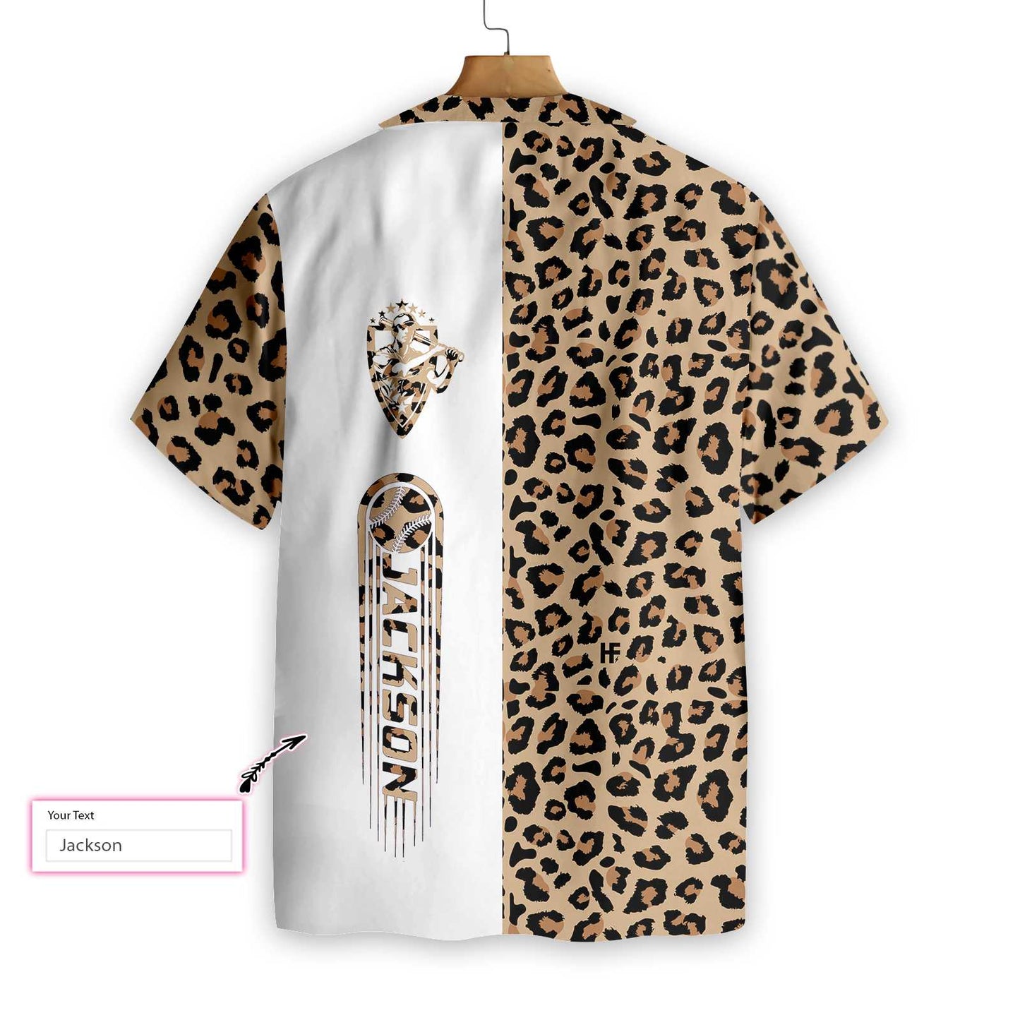 Personalized Baseball Seamless Leopard Custom Hawaiian Shirt