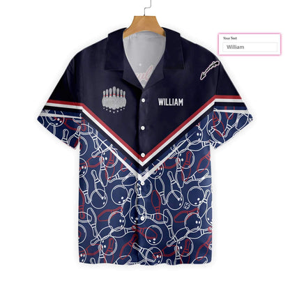 Personalized Bowling Pattern Ez34 0504 Custom Hawaiian Shirt