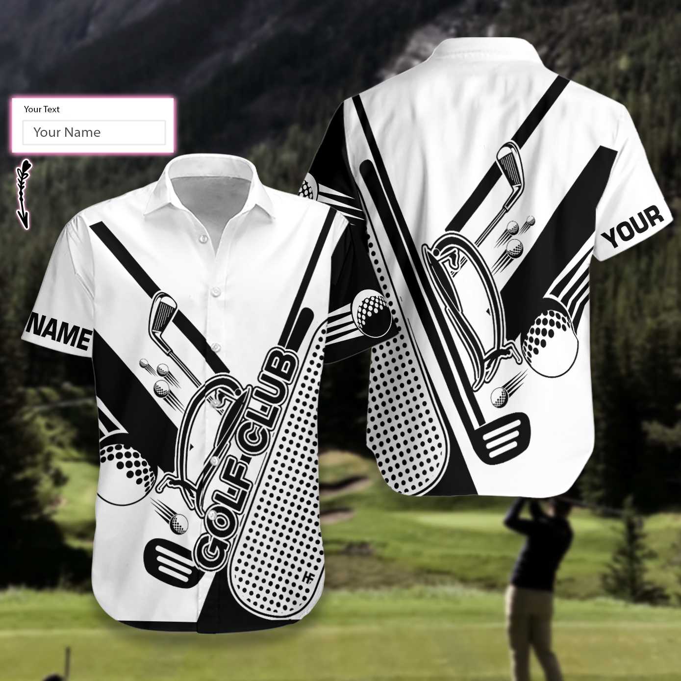 Personalized Golf Clubs Name Custom Hawaiian Shirt