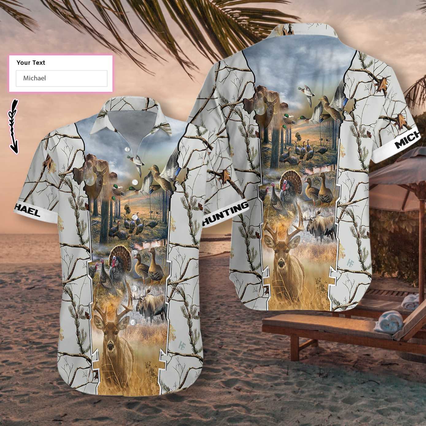 Personalized Name Hunting Legend Custom Hawaiian Shirt
