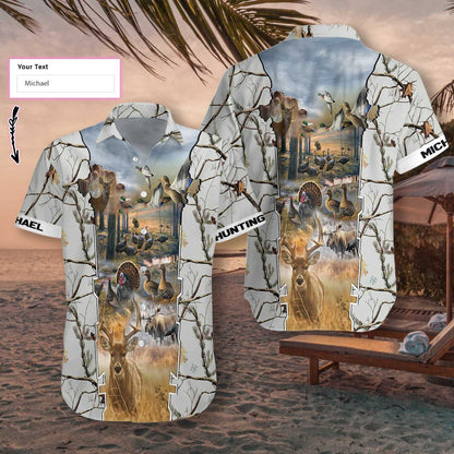 Personalized Name Hunting Legend Custom Hawaiian Shirt