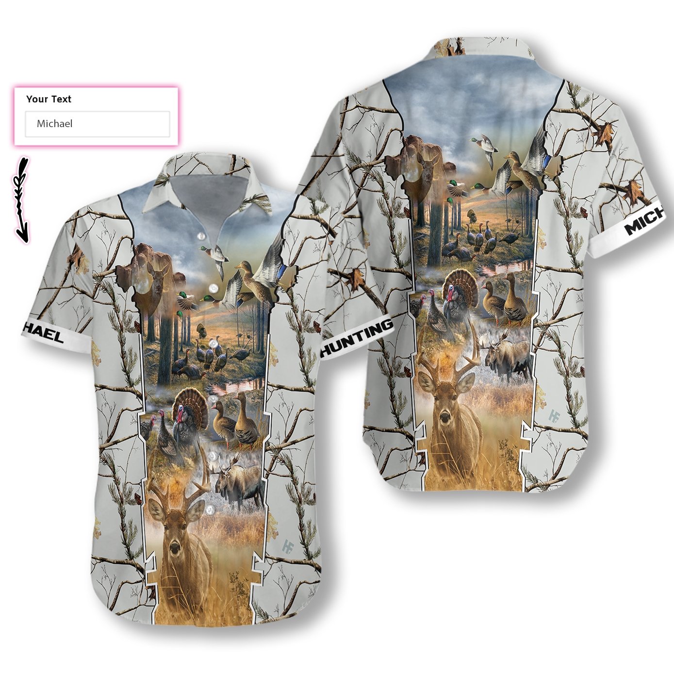 Personalized Name Hunting Legend Custom Hawaiian Shirt