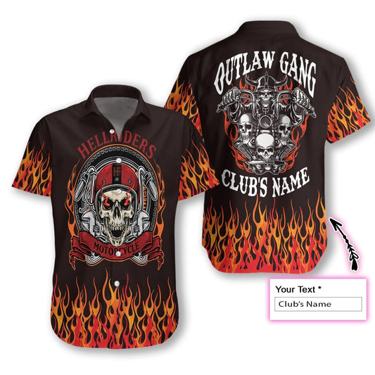 Personalized Outlaw Motorcycle Gang Hawaiian Shirt