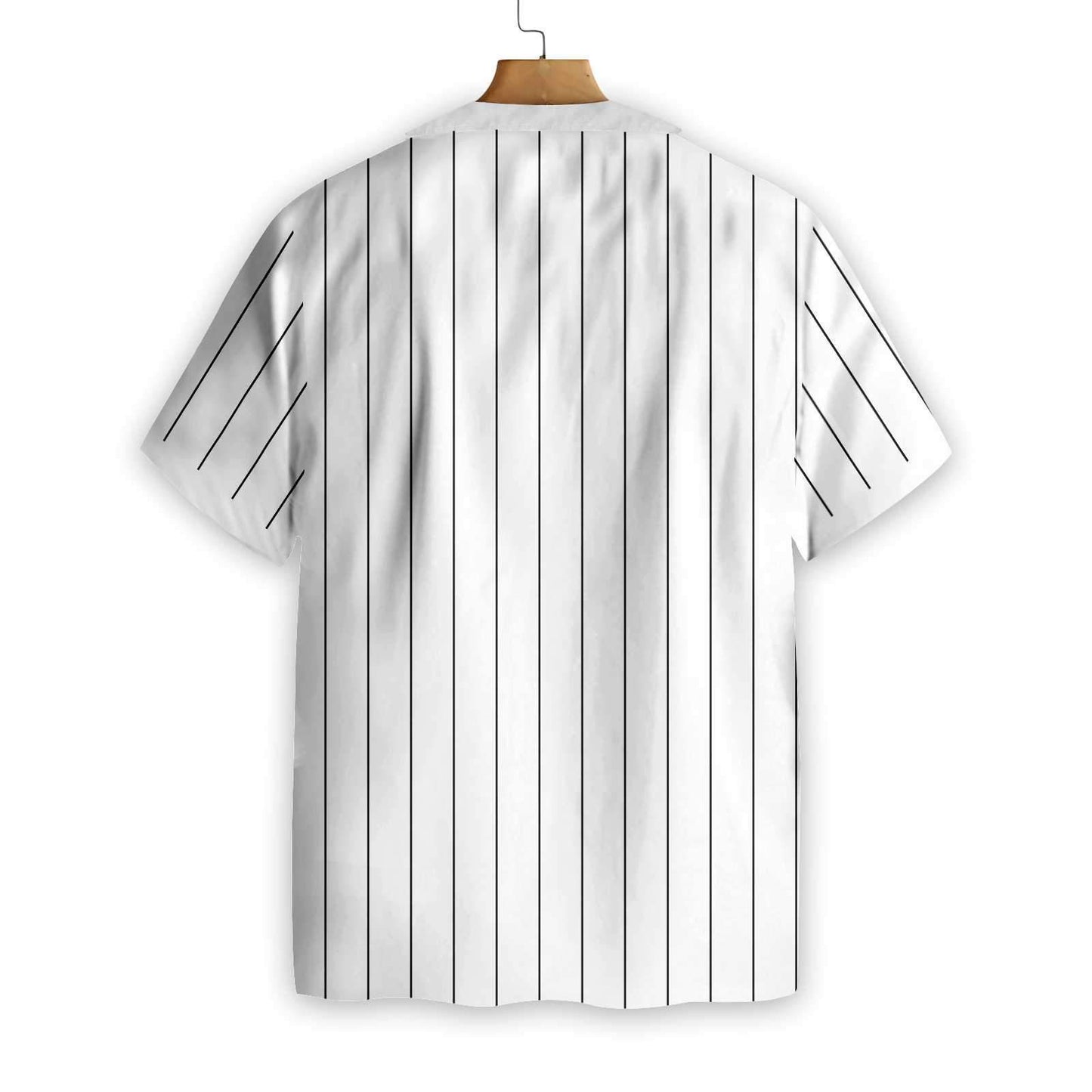 Personalized White Version One Line Drawing Golfer Custom Hawaiian Shirt