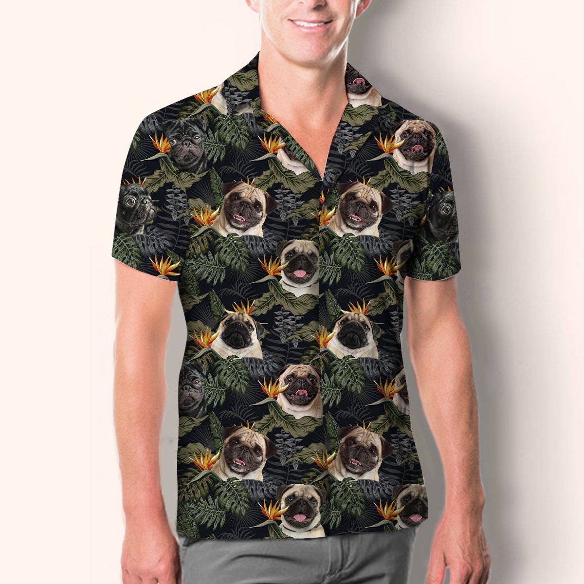 Pug - Hawaiian Shirt