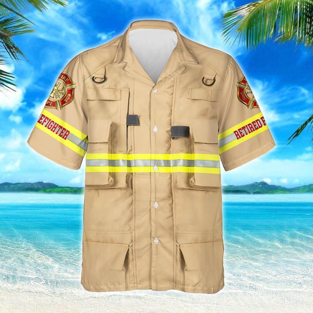 Retired Firefighter Hawaiian Shirt Thh3196Hw