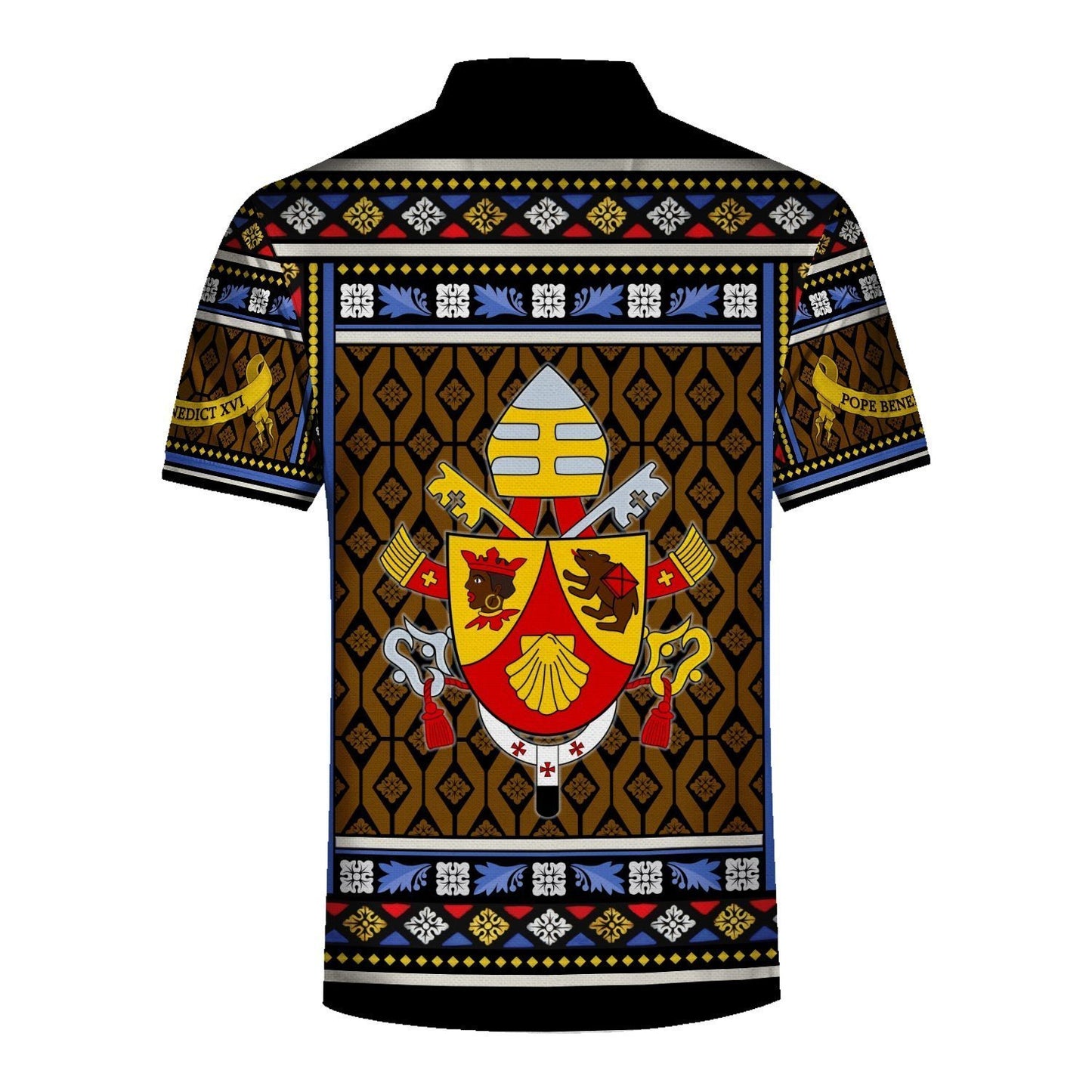 3D Hawaiian Outfit Pope Benedict Xvi Coat Of Arms Shirt