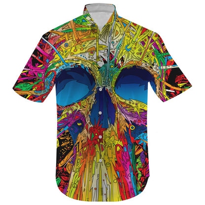 Colourful Skull Hawaiian Shirt
