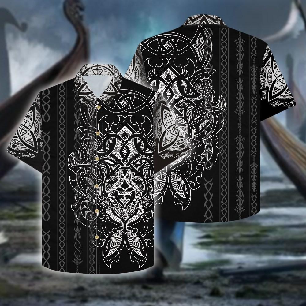 Wolf Pattern Hawaiian Shirt | For Men & Women | Adult | HW2764