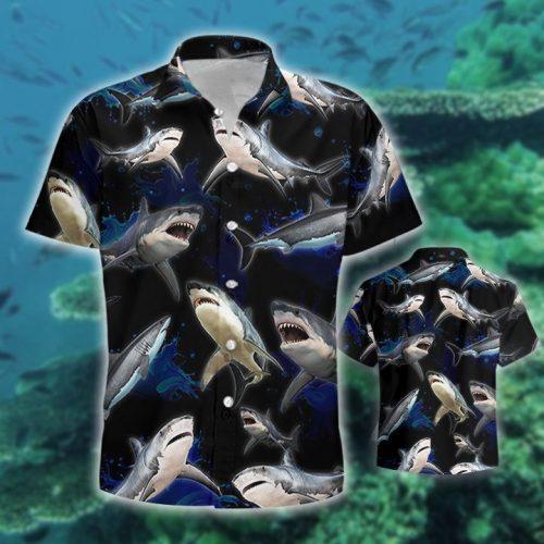 Shark Wave Water Hawaiian Shirt | For Men & Women | Adult | HW5379