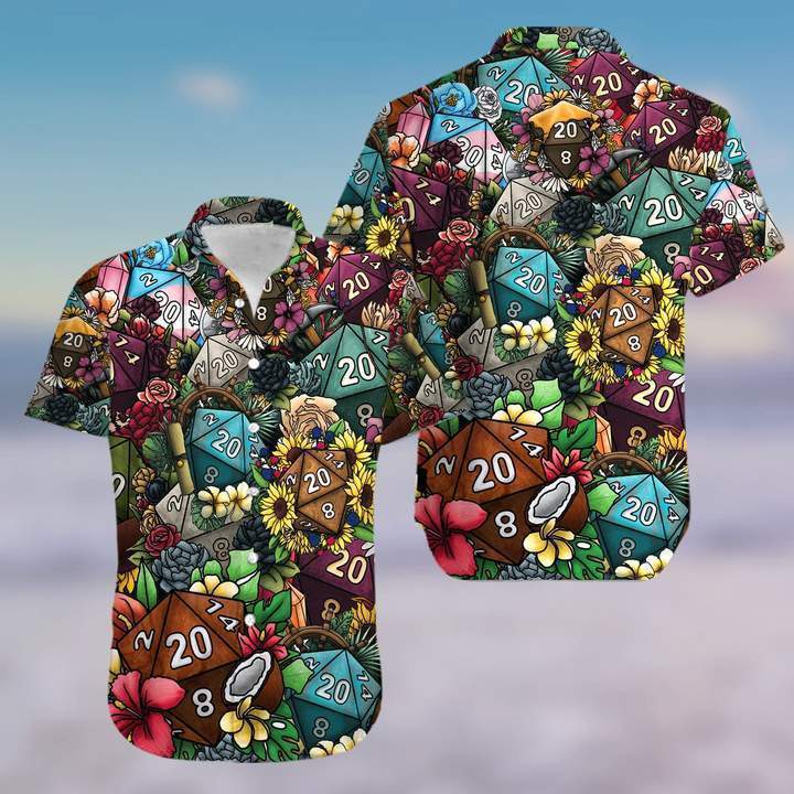 Aloha Shirts Dice Luck Is In Small Things Hawaiian Shirt, Summer Shirt, Beach shirt