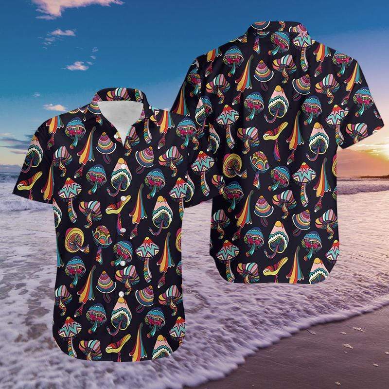 Amazing Mushroom Lover Hawaiian Aloha Shirts #28421DH