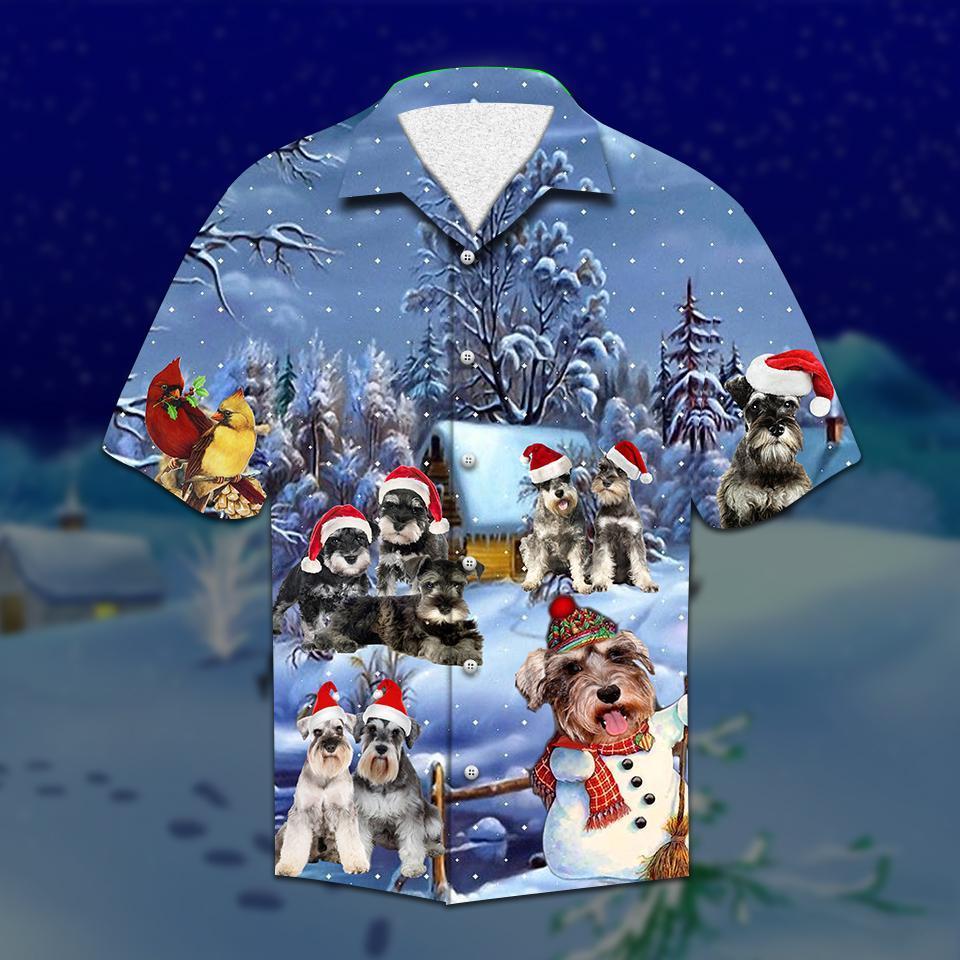 Schnauzer Christmas Hawaiian Shirt | For Men & Women | Adult | HW2093