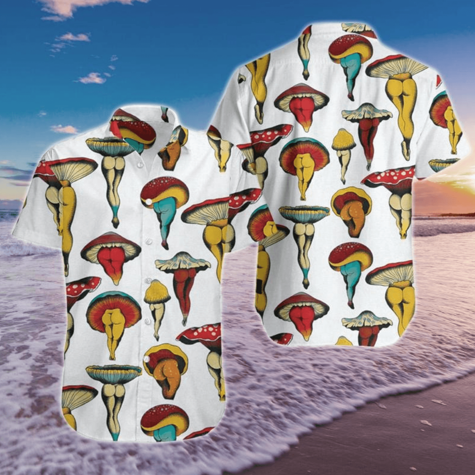 Mushroom Body All Over Printed Hawaiian Shirt