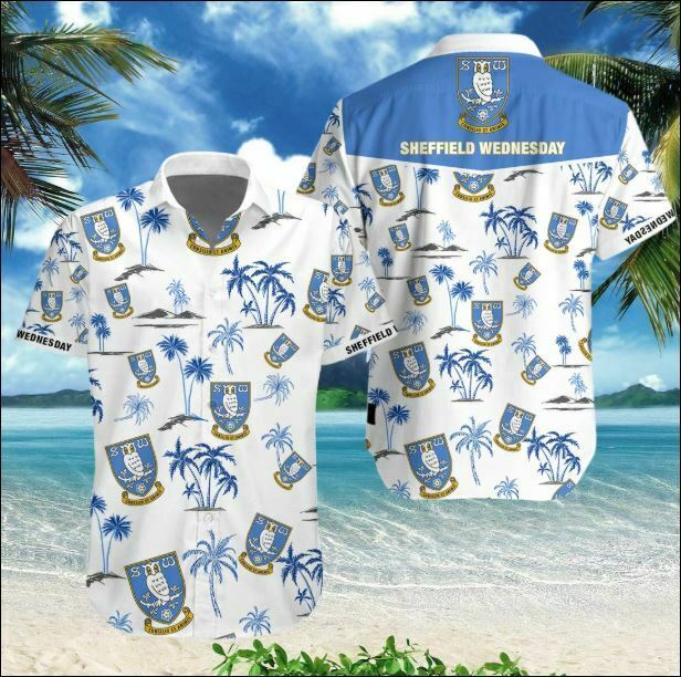 Sheffield Wednesday tropical hawaiian shirt