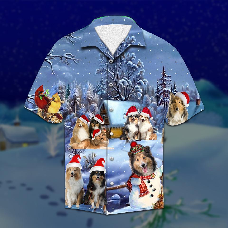 Shelties Christmas Hawaiian Shirt | For Men & Women | Adult | HW2092