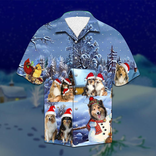 Shelties Christmas Hawaiian Shirt | For Men & Women | Adult | HW2092