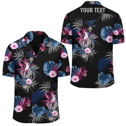 (Personalized) Tropical Flower Hawaiian Shirt - Haka Style