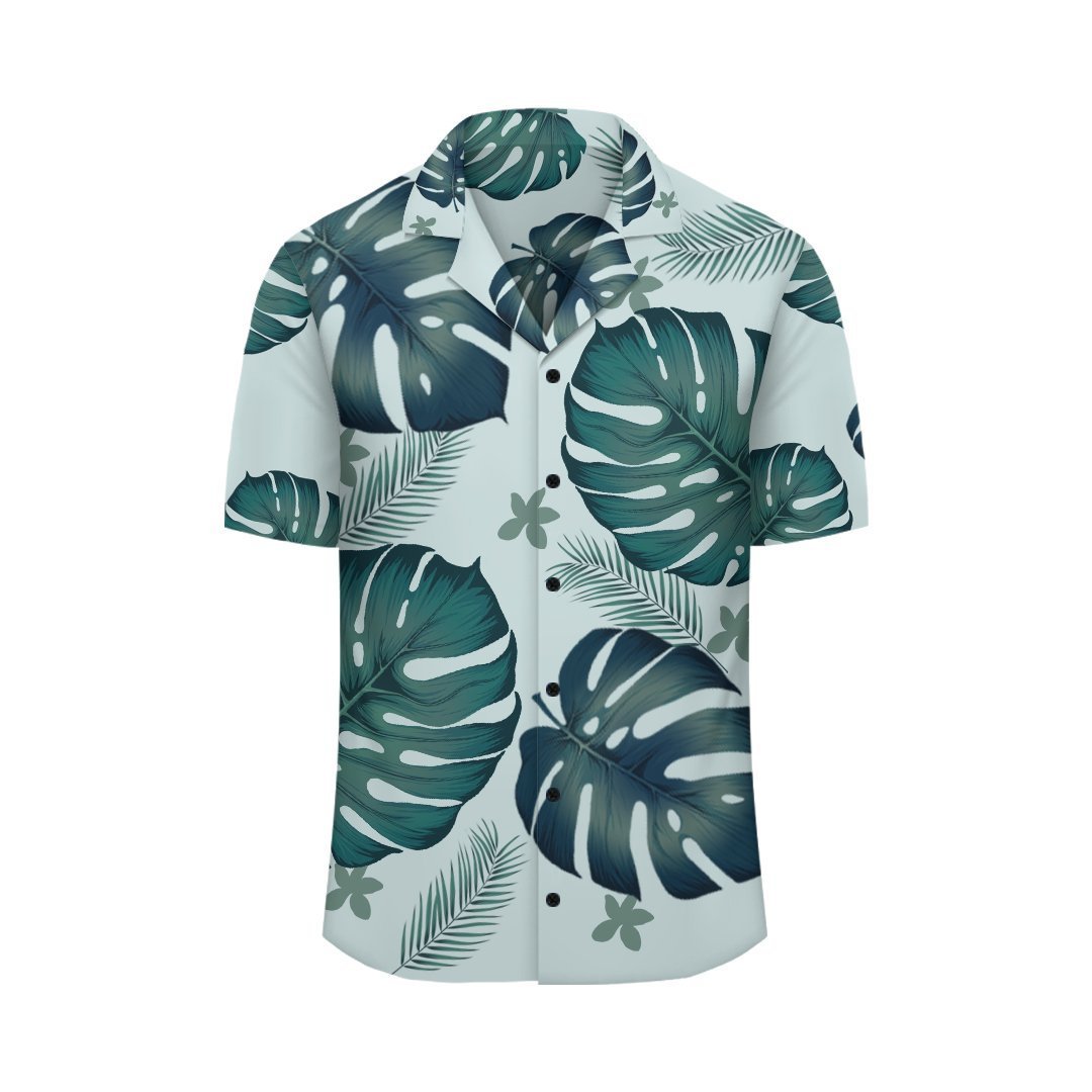 (Personalized) Monstera Tropical Hawaiian Shirt - Haka Style