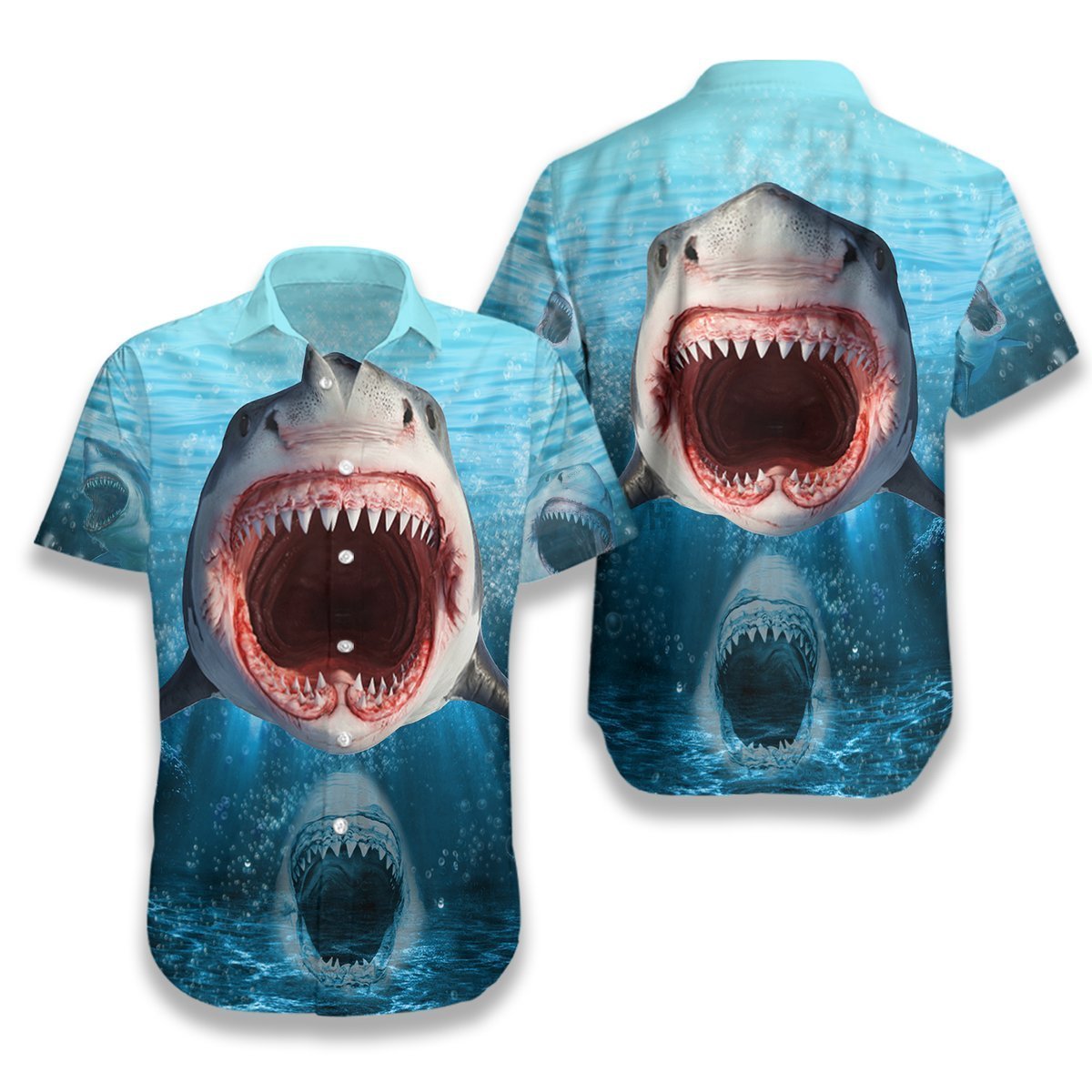 Show Your Teeth Shark Hawaii Shirt | Unique Beach Hawaiian