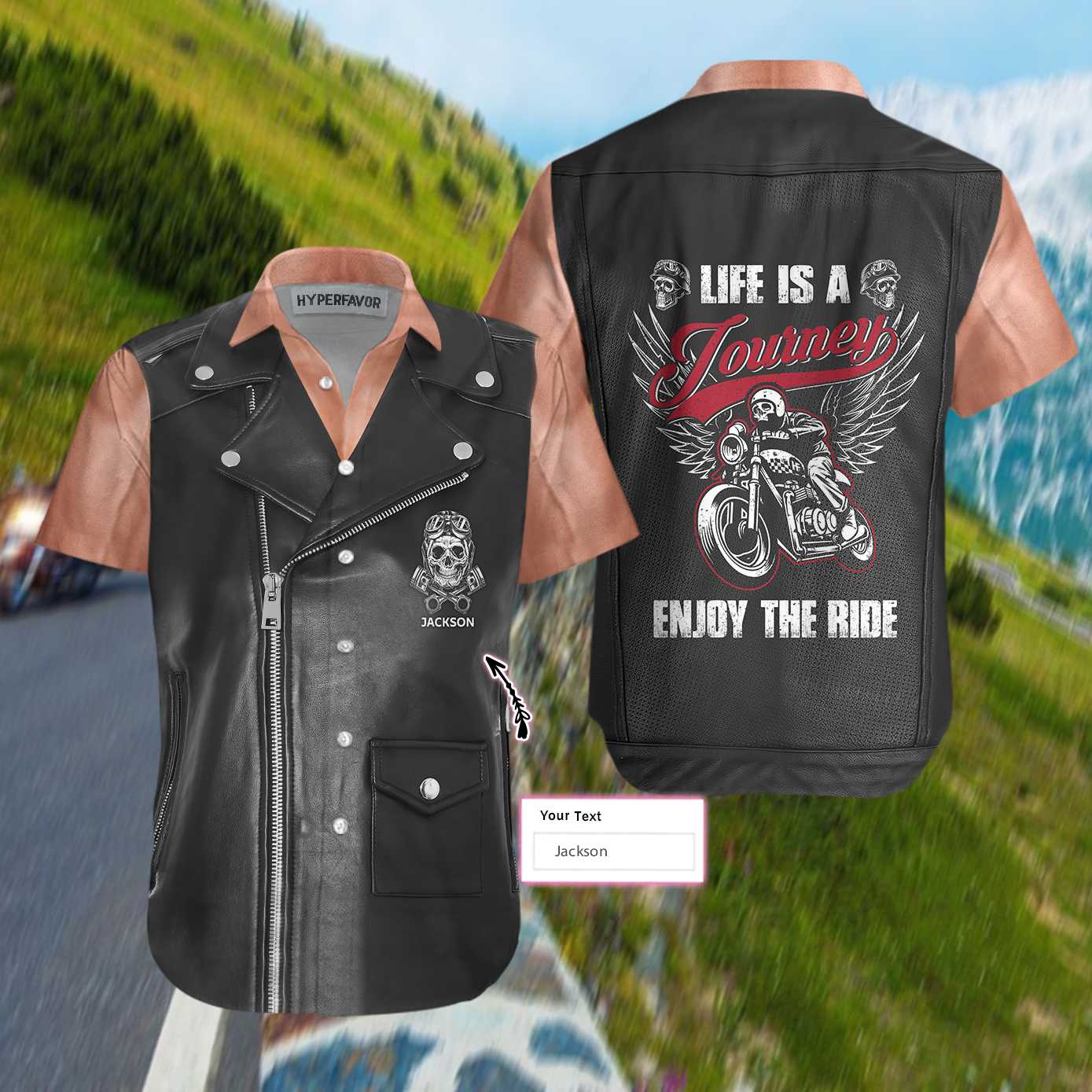 Skull Ride For Live Custom Hawaiian Shirt