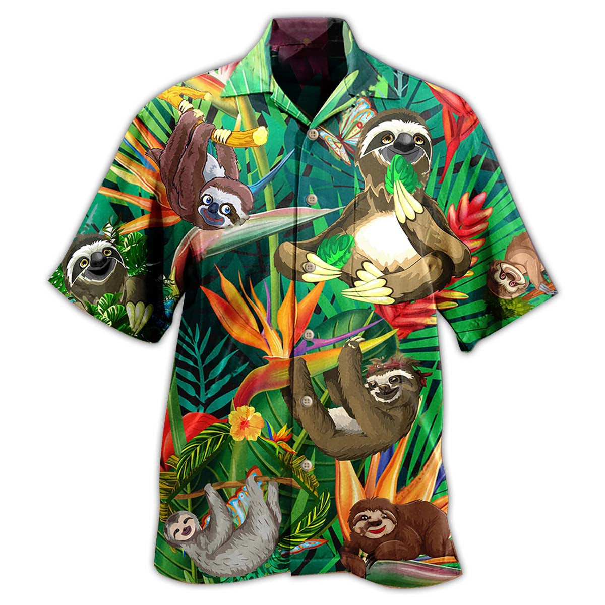 Sloth Happiness All Day Limited Edition - Hawaiian Shirt