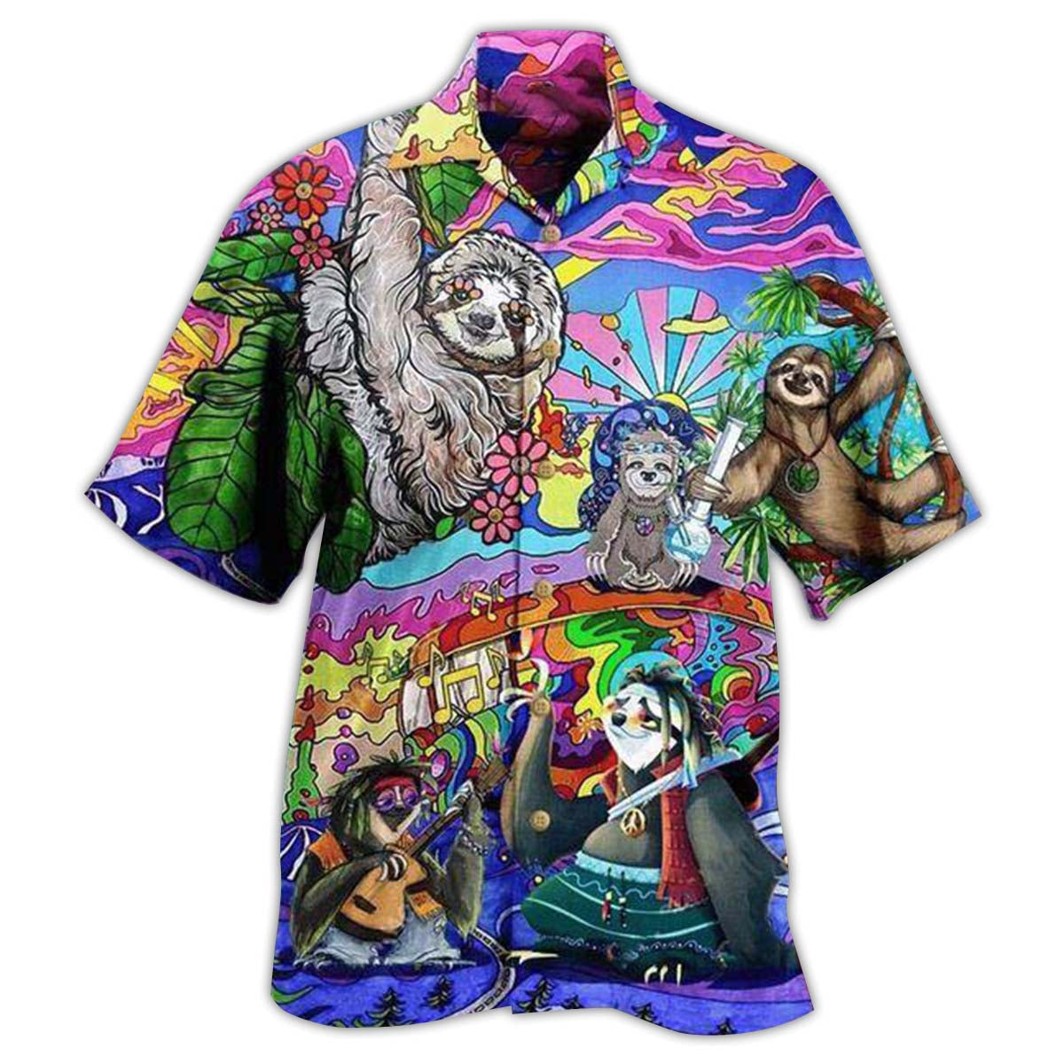 Sloth Love Animals Life Style Limited Edition - Hawaiian Shirt