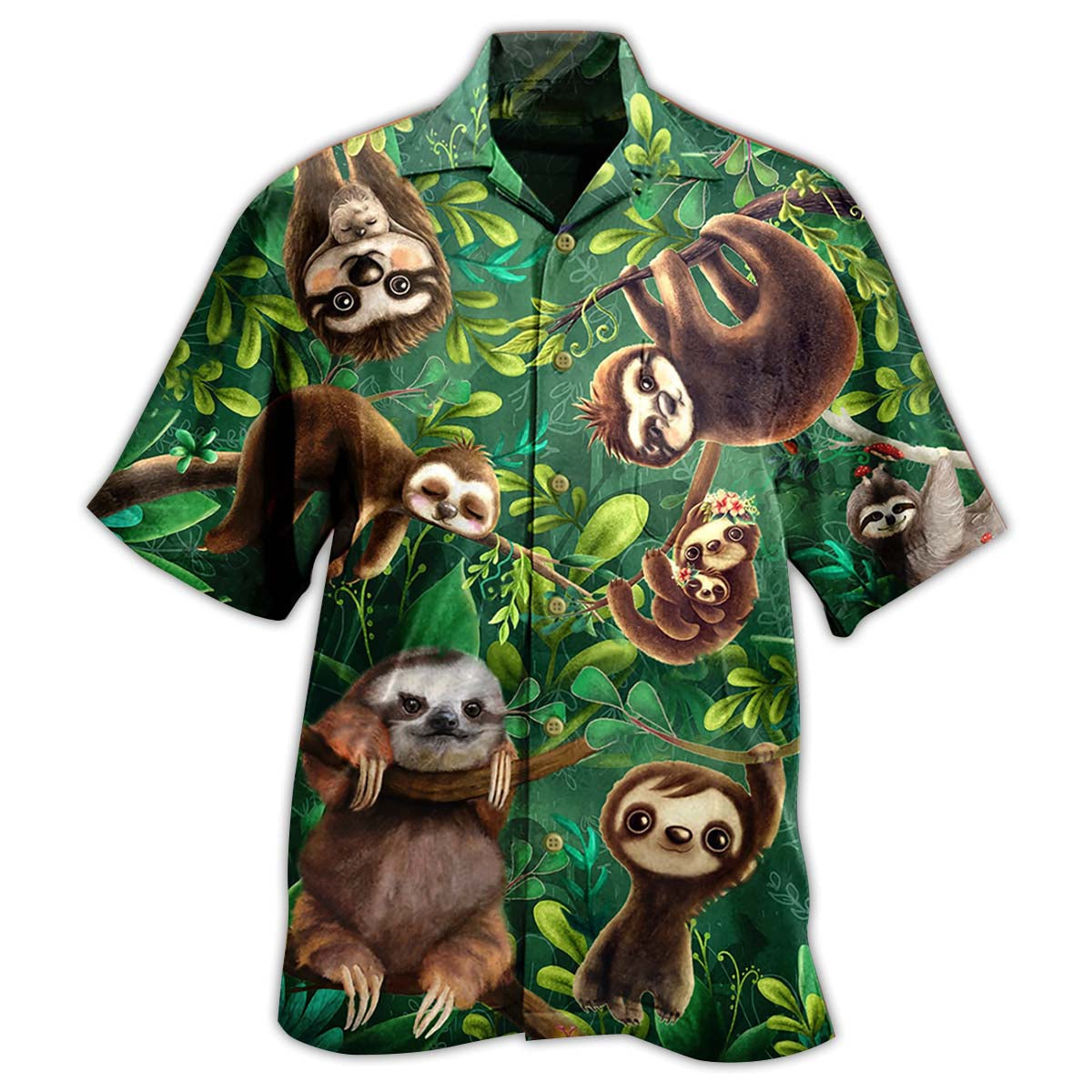 Sloth Lovely Cute Animals Limited - Hawaiian Shirt