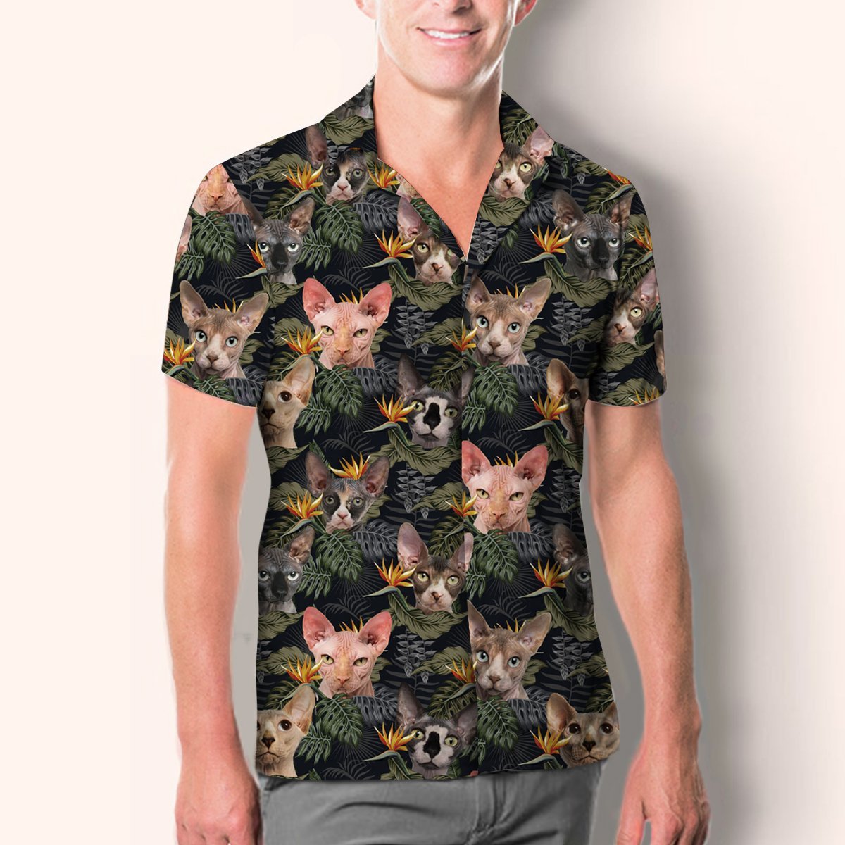 Sphynx Cat - Hawaiian Shirt