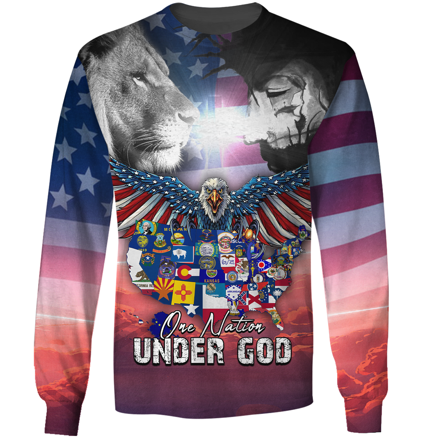 One Nation Under God Hawaiian Shirt